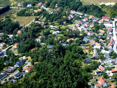 Flygfoto p Möllebacken frn sydost.