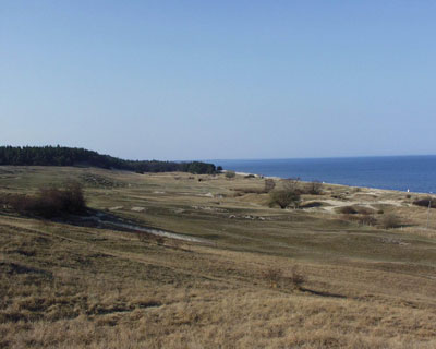 Flygfoto p strandbackarna från s&oulm;der.