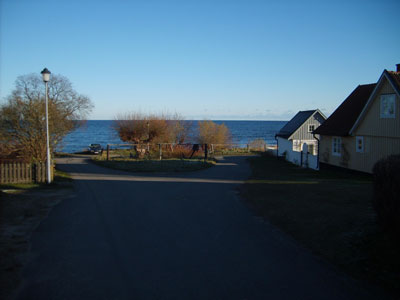 Havet genom pilar.